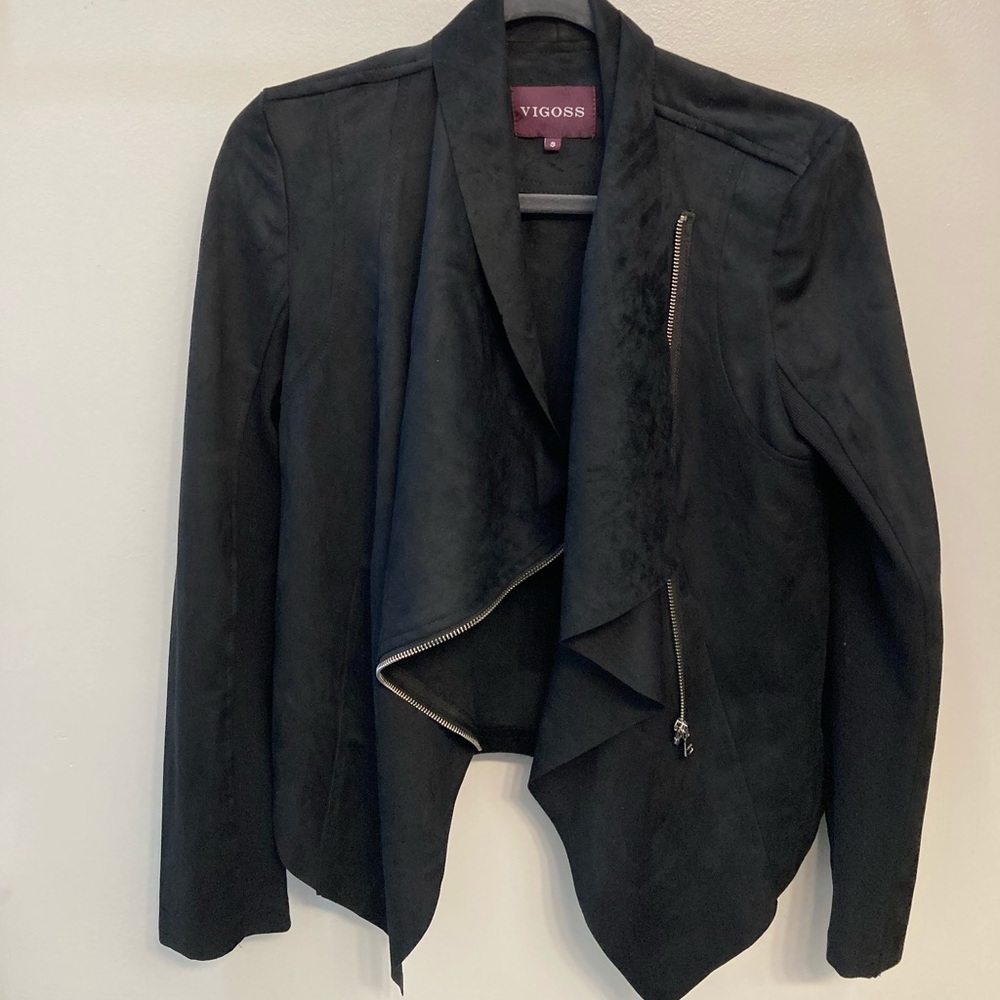 Vigoss Suede Black Jacket